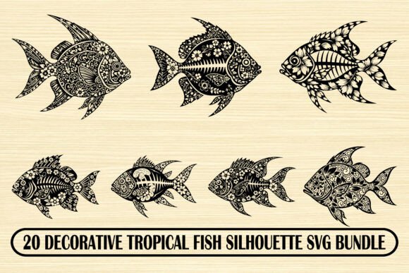 20 Decorative Tropical Fish Graphics