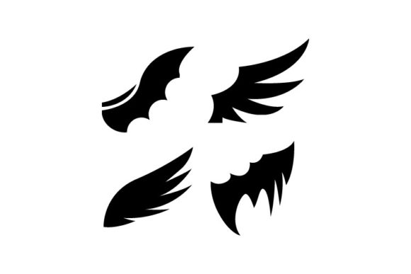 Black Wing Graphics for Crafting