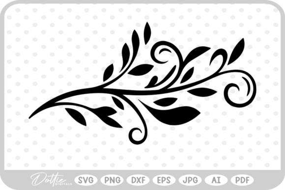 Botanical Decorative Swirl Graphics for Local Branding