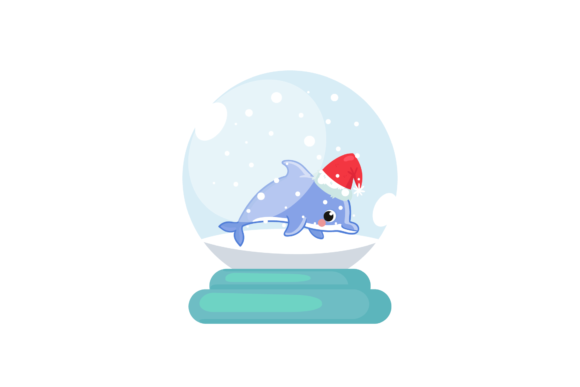 Christmas Decorative Snowglobe Animal Graphics