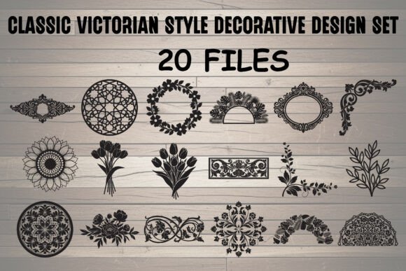 Classic Victorian Style Decorative Graphics