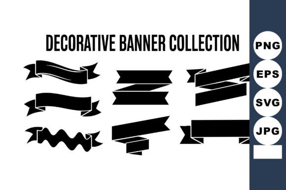 Decorative Banner Collection Graphics for Editorial Design