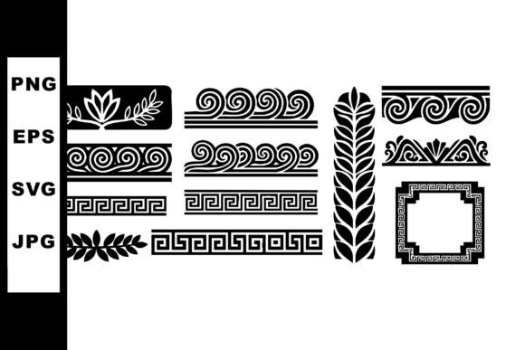 Decorative Greek Ornament Patterns Graphics