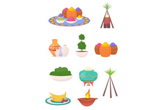 Decorative Indian Decor Vector Bundle Graphics