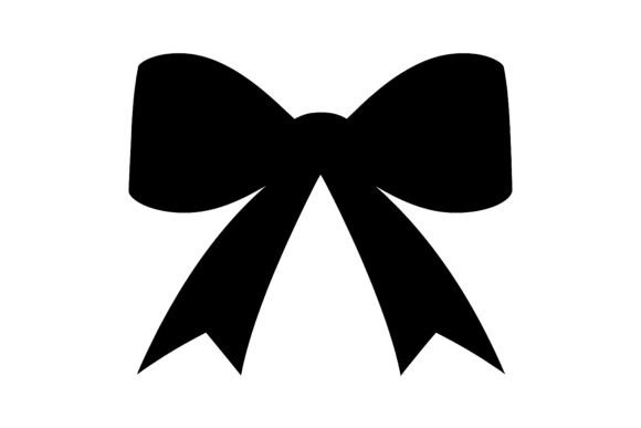 Decorative Ribbon Silhouette SVG for Graphics and Illustrations