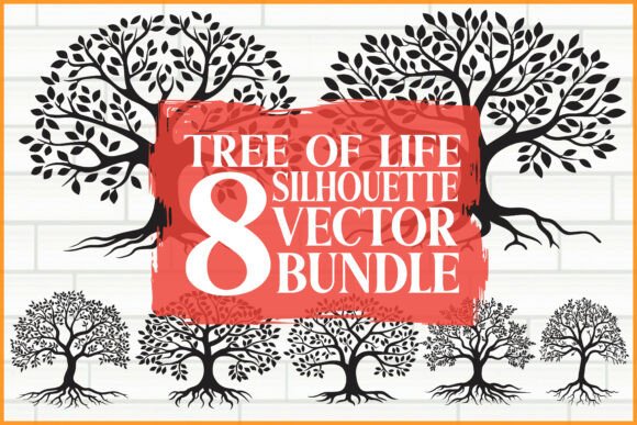 Decorative Tree of Life Bundle Graphics