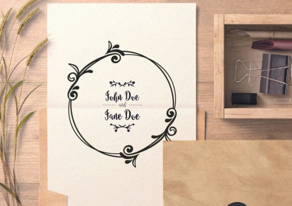 Elegant Decorative Frame and Border Graphics