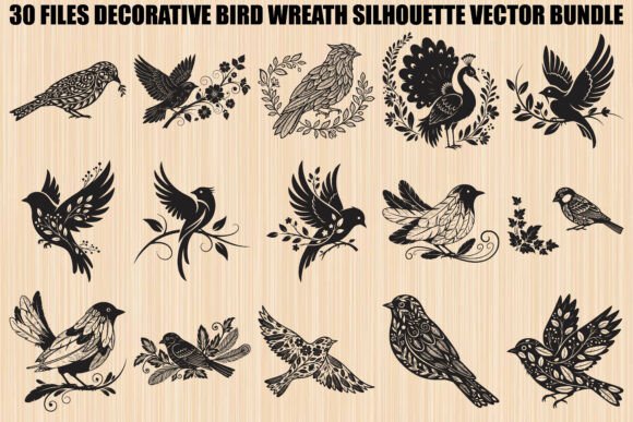 Elegant Wreath Graphics for Creative Projects