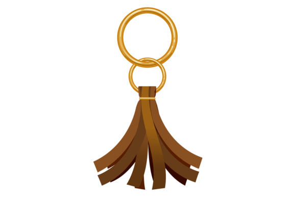 Leather Fringe Decorative Trinket Brush
