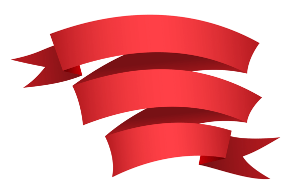 Red Ribbon Banner for Warm Branding