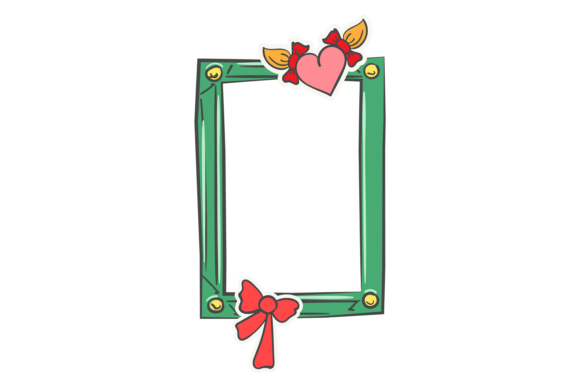 Romantic Doodle Frame Graphics for Creative Projects